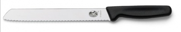 5.1633.21 Brotmesser Wellenschliff, schwarz