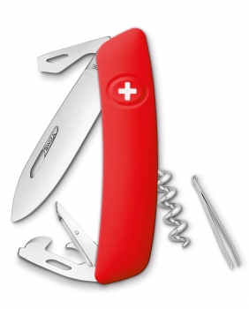 SWIZA D03 red, 2 line, corkscrew