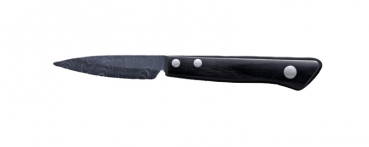 KT-075-HIP-D Paring knife, black HIP blade, 7.5cm