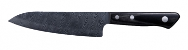 KT-140-HIP-D Küchenmesser Santoku, schwarze HIP Kl