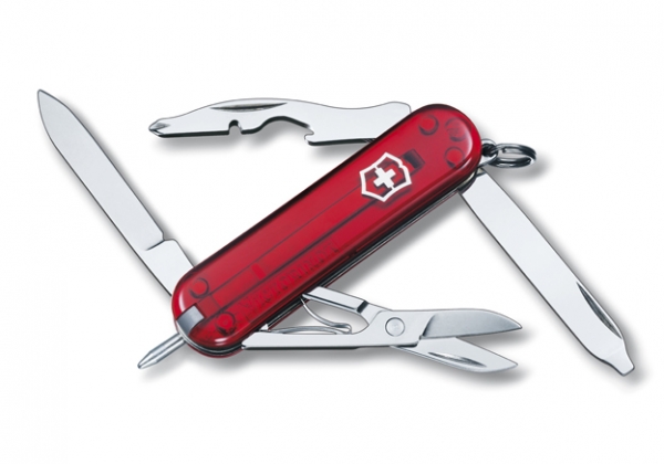 0.6365.T Kleines Taschenmesser, Rubin transparent