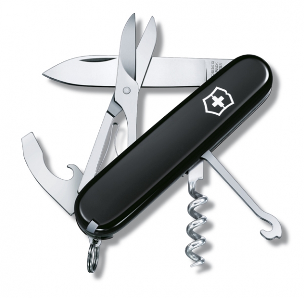 1.3405.3 Offiziersmesser, Compact, schwarz