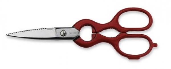 7.6375 Universal-Küchenschere, rostfrei, rot