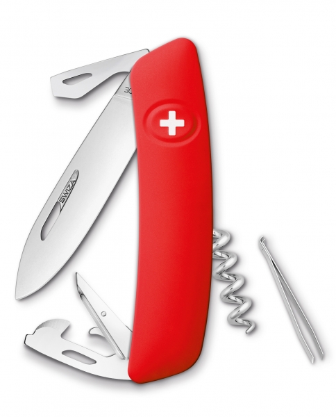 SWIZA D03 red, 2 line, corkscrew