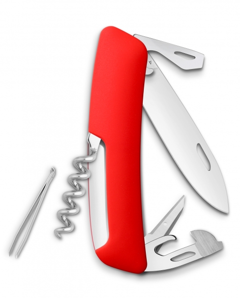 SWIZA D03 red, 2 line, corkscrew